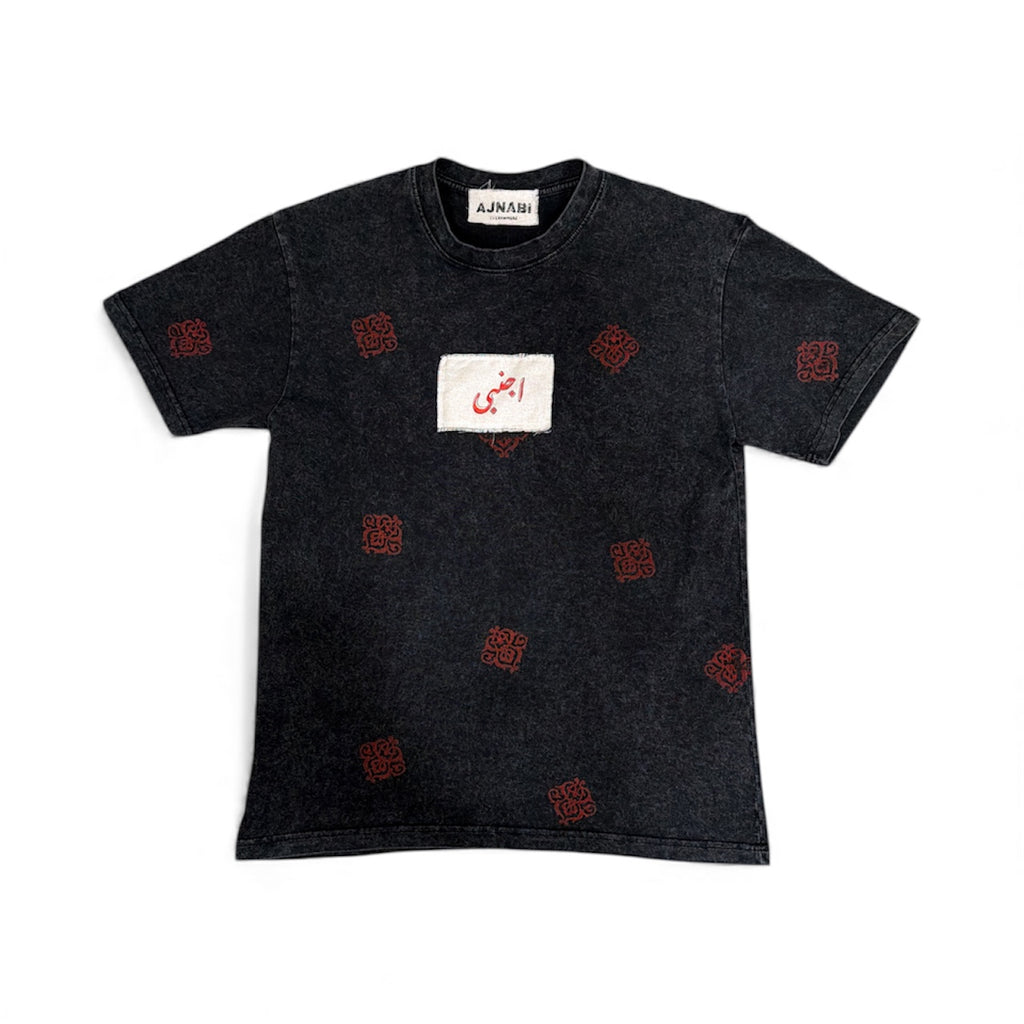Ajnabi Blockprint Patchwork Tee